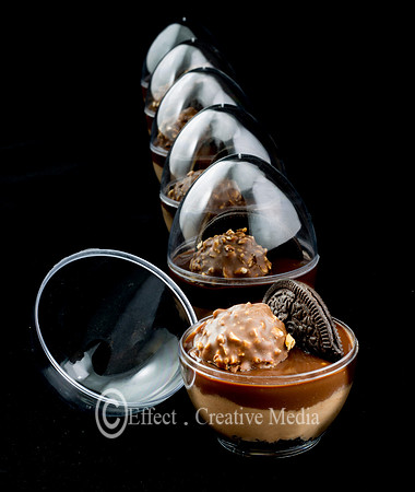 chocolate cream desert in a personal cup
