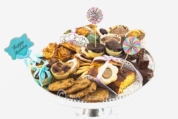 variety of chocolate cookies on a plate