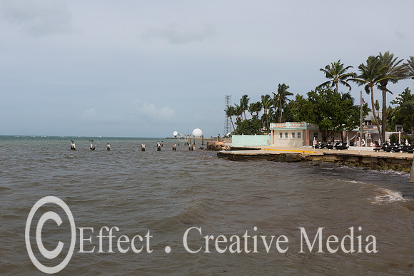 a dock in the shore of Key West Florida,
