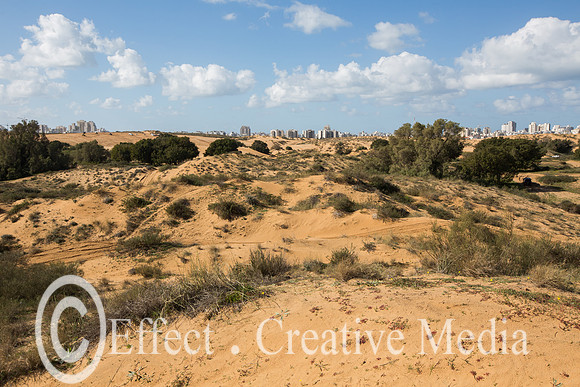 The nature resave sand park, Ashdod, Israel